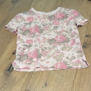 LoveShackFancy Floral Pink Kids T-Shirt